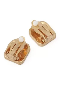 Square Clip-On Earrings