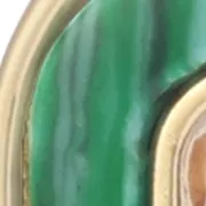 Malachite Link Drop Earrings
