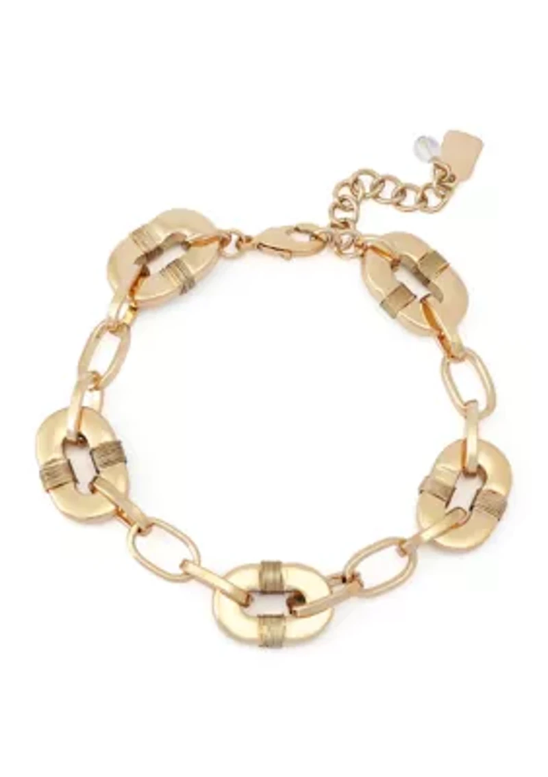 Malachite Reversible Link Bracelet