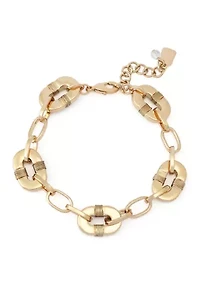 Malachite Reversible Link Bracelet