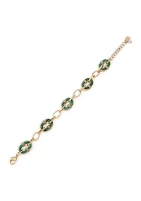 Malachite Reversible Link Bracelet