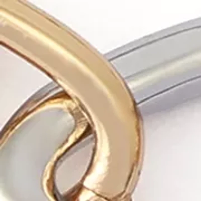 Two-Tone Sculpted Link Bracelet