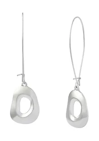 Sculpted Link Dangle Earrings