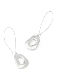 Sculpted Link Dangle Earrings
