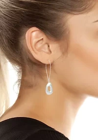 Sculpted Link Dangle Earrings