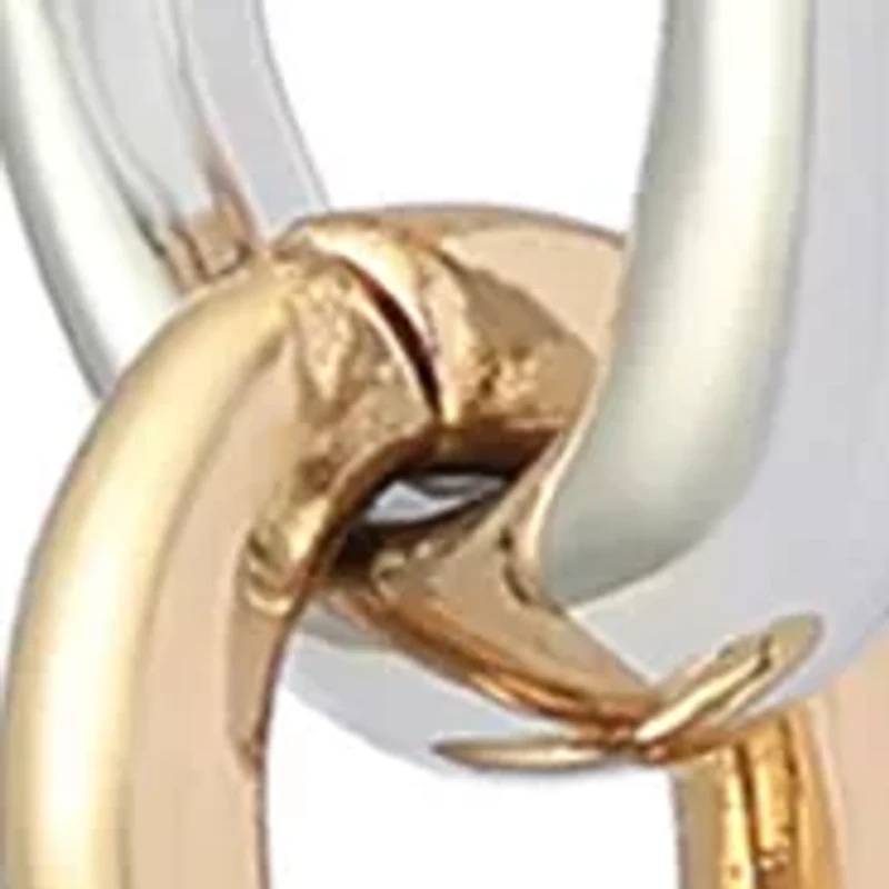 Sculpted Link Linear Earrings