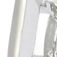 Small Wire Two Tone C Hoop Earrings 