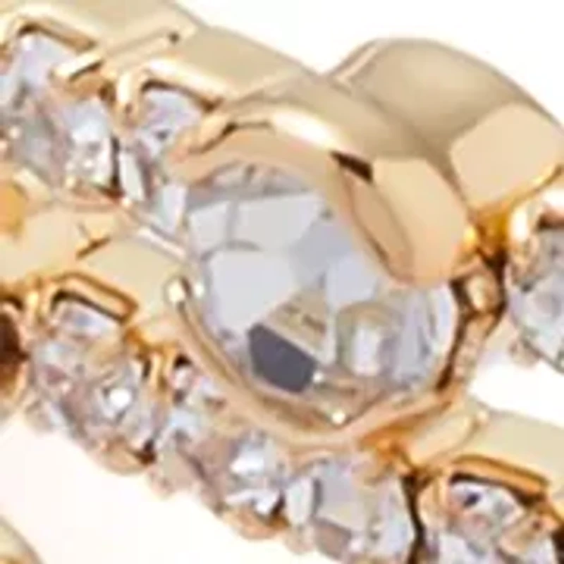 Four Row Sparkling Cuff Bracelet