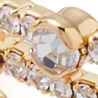 Four Row Sparkling Cuff Bracelet