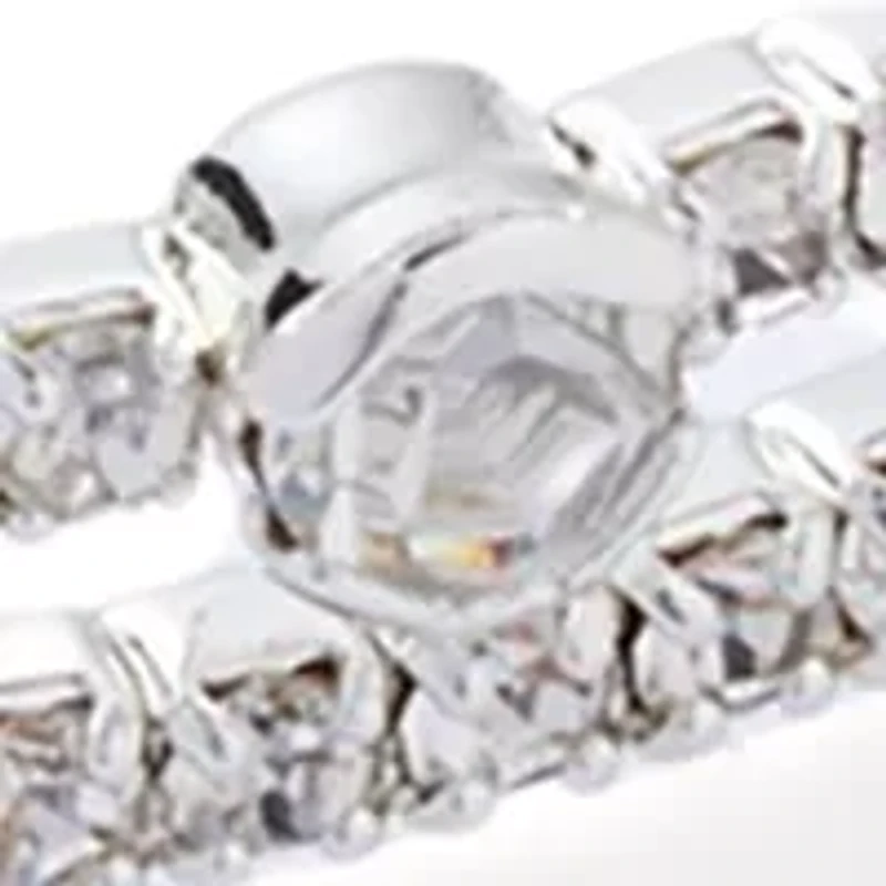 Four Row Sparkling Cuff Bracelet