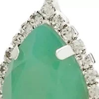 Pacific Opal Silver Crystal Necklace
