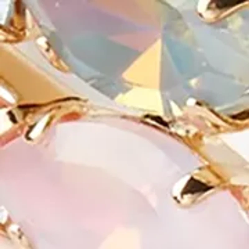 Gold Tone Two Row Multi Colored Bracelet