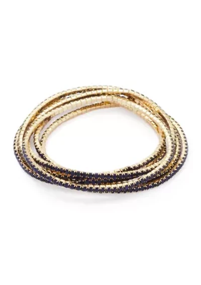 Multi Row Stretch Bracelet Set