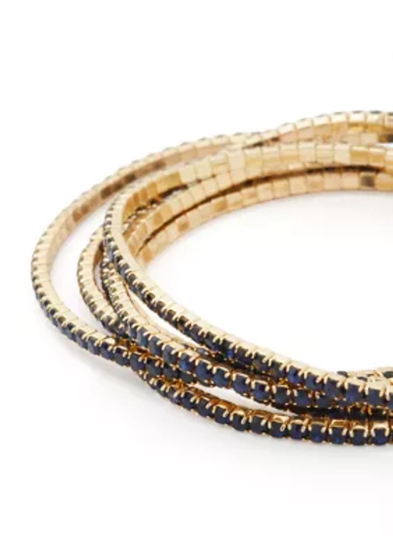 Multi Row Stretch Bracelet Set