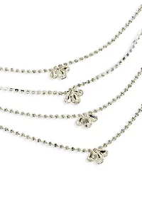Four Row Rhinestone Necklace