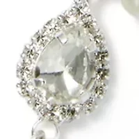 Multi Shape Crystal Y-Neck Necklace