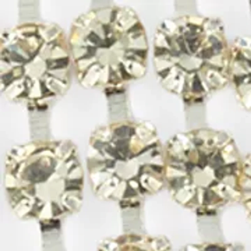 Baguette Two Row Fringe Sparkle Earrings