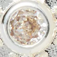 Crystal Pavé Designer Button Earrings