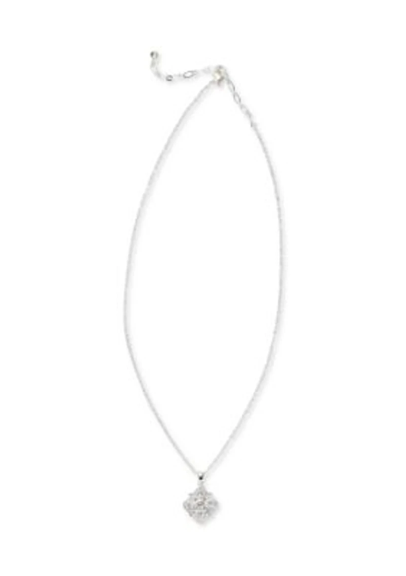 Mini Pendant Silver Tone Neklace