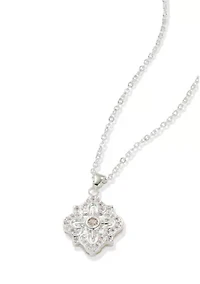 Mini Pendant Silver Tone Neklace