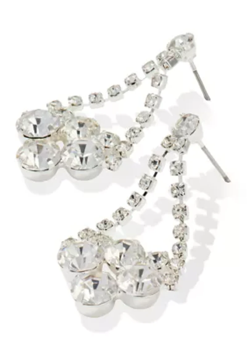 Crystal Crystal Swing Drop Earrings