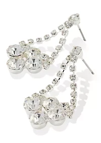 Crystal Crystal Swing Drop Earrings