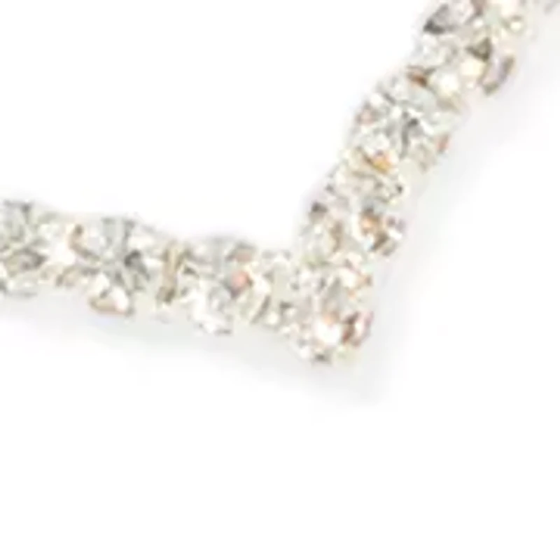 Crystal Diamond Hoop Earrings