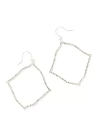 Crystal Diamond Hoop Earrings