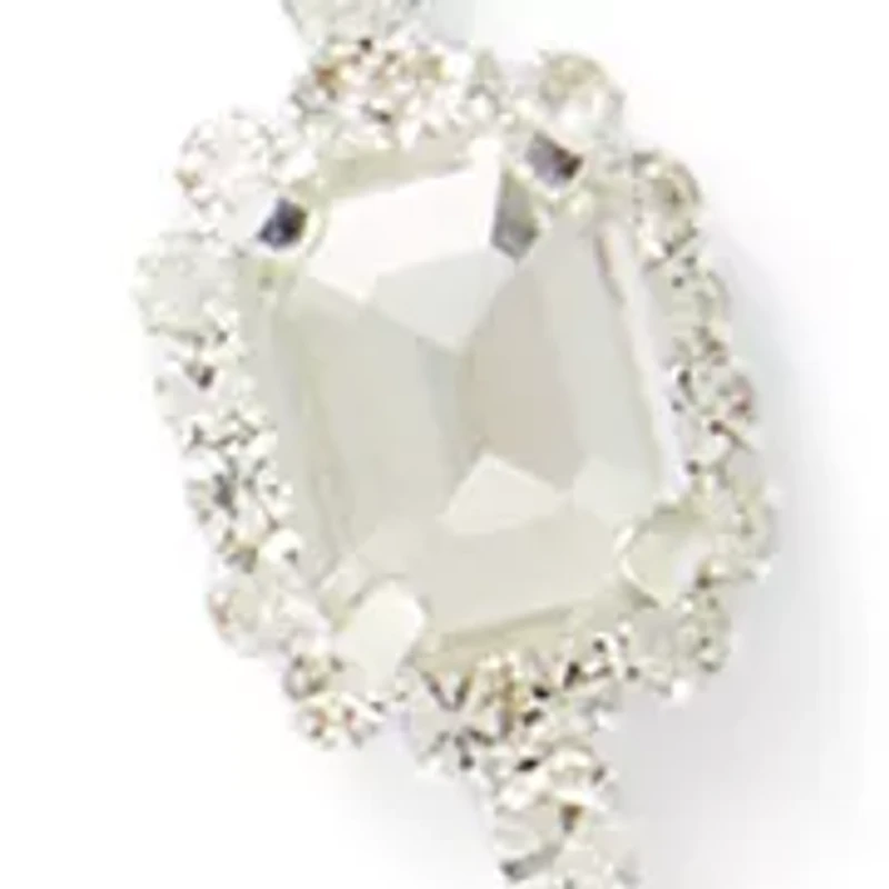 Geometric Crystal Station Necklace