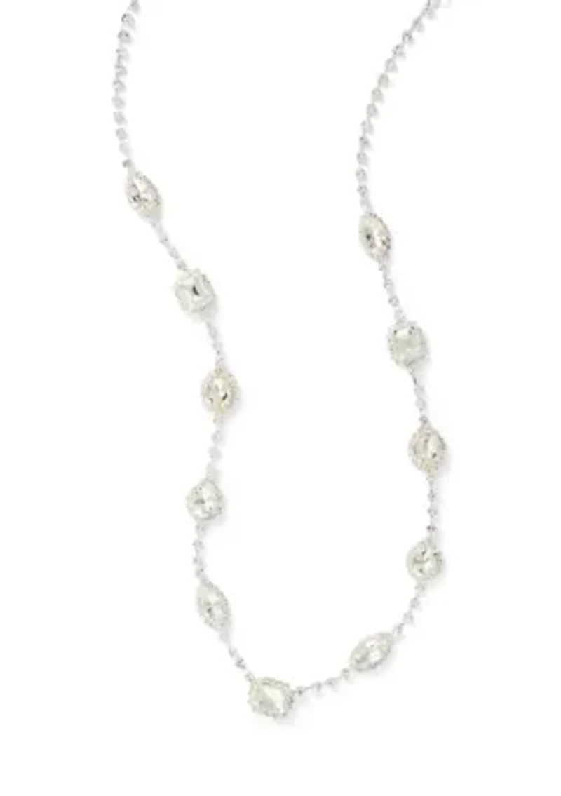 Geometric Crystal Station Necklace
