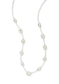 Geometric Crystal Station Necklace