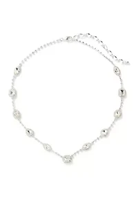 Geometric Crystal Station Necklace