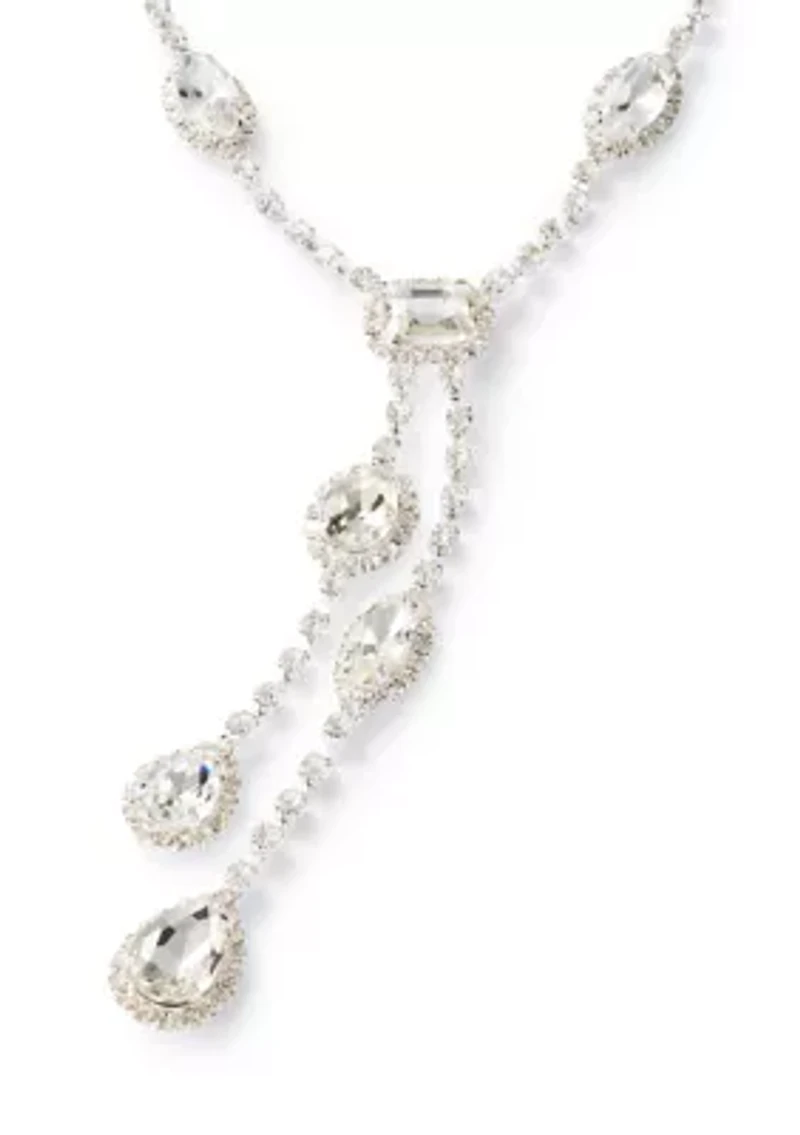 Crystal Double Y-Necklace