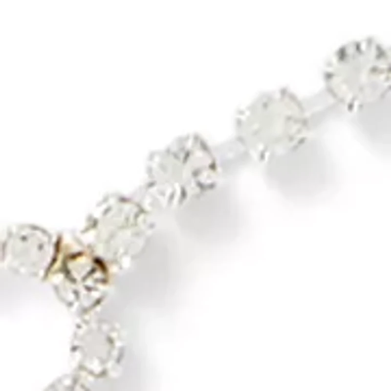 Quatrefoil Crystal Station Necklace