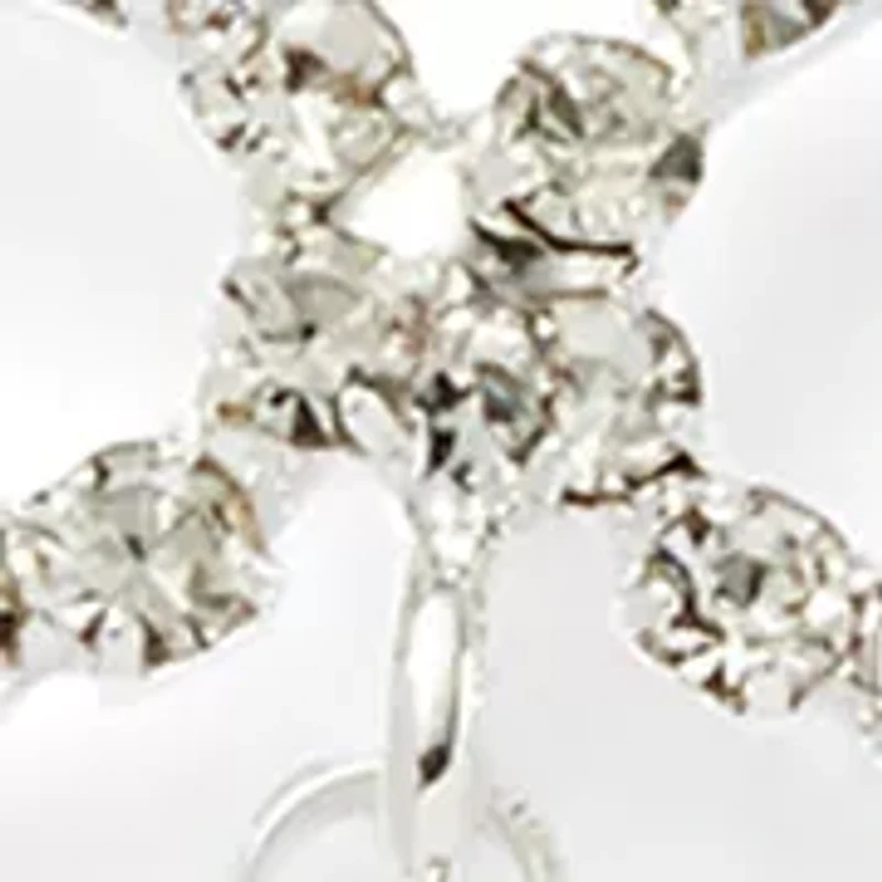 Clover Crystal Quatrefoil Drop Earrings