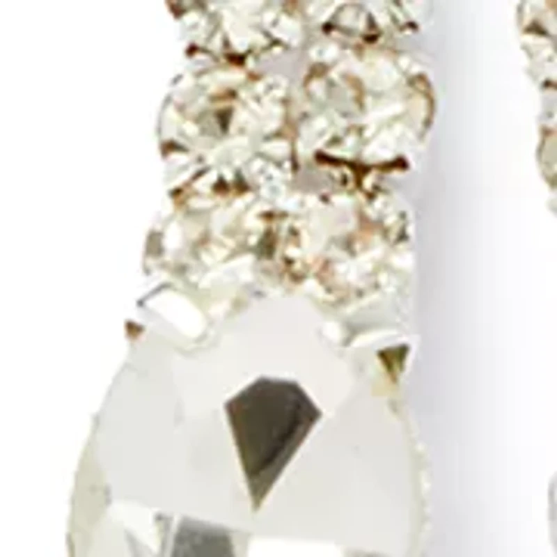 Fringe Crystal Drop Earrings