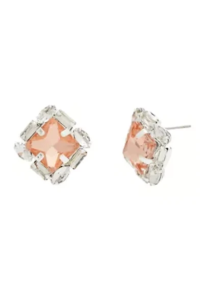 Vintage Rose Fancy Stud Earrings