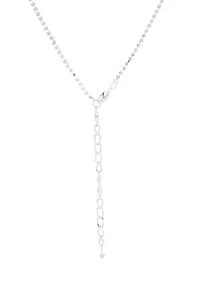Uptown Pearl Navette Crystal Y Necklace
