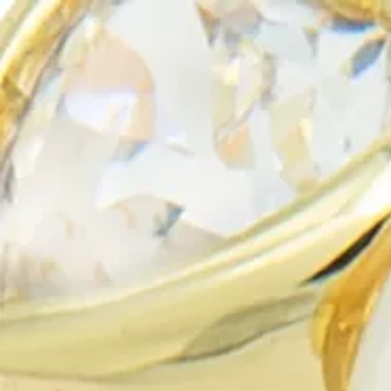 Lab Created Multi Heart Cubic Zirconia & Mother of Pearl Gold Ring