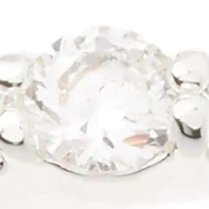 Round Cubic Zirconia Band Ring Set