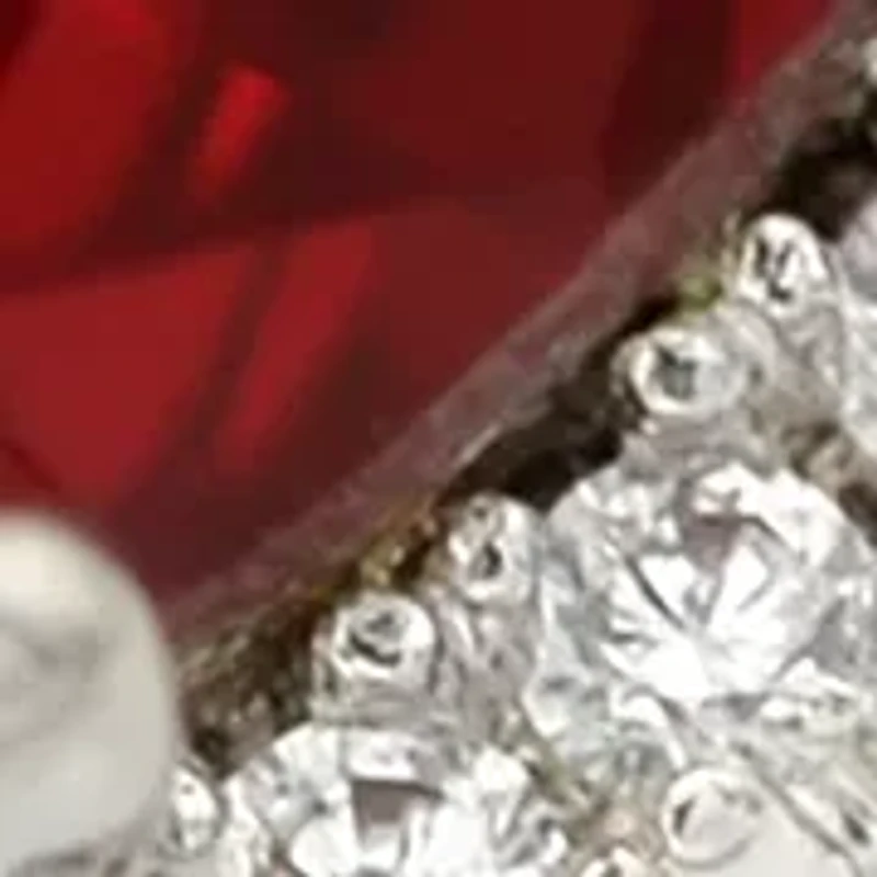 Silver Tone Halo Pavé Heart Ring