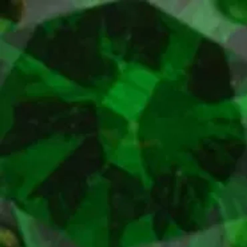 Lab Created Gold Tone Emerald Round Stone Halo Necklace and Earring Set