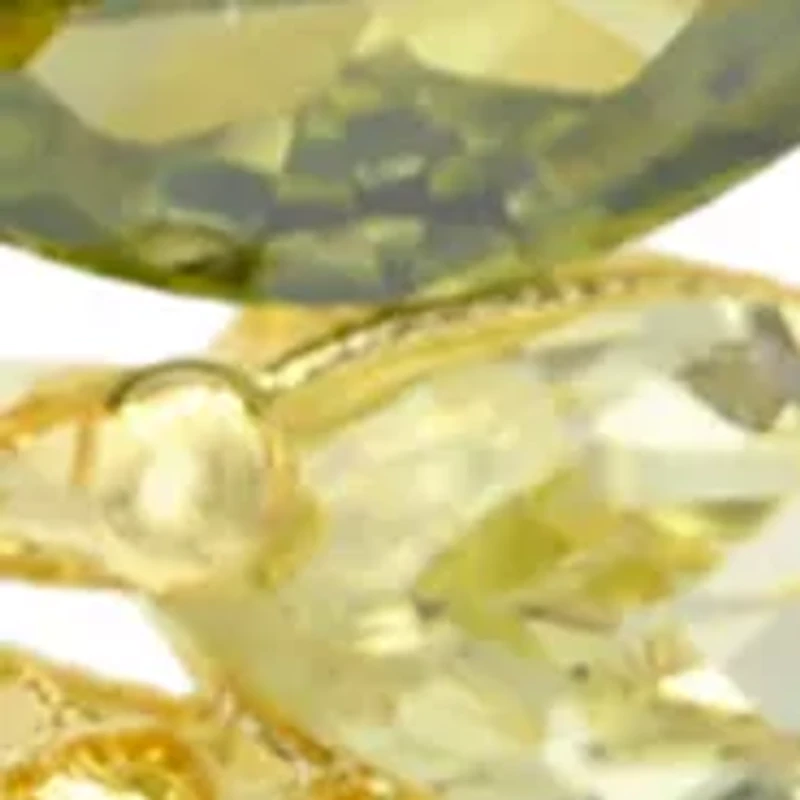 Lab Created Gold Tone Multi CZ & Crystal Marquise Stone Butterfly Pendant Necklace