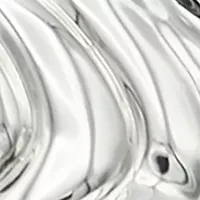 Silver Tone Textured Cross Wrap Ring