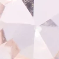 Lab Grown Gold Tone Rose Crystal Cushion and Round Drop Earrings