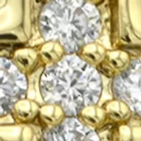 Lab Created  Double CZ Cross Open Wrap Ring