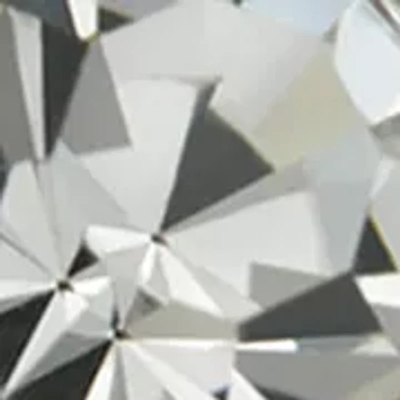 Lab Grown Silver Tone Round Bezel Set Crystal Double Row Band Ring