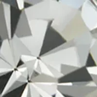 Lab Grown Silver Tone Round Bezel Set Crystal Double Row Band Ring