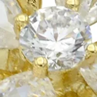 Multi Flower CZ Open Wrap Ring