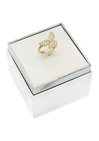 Butterfly CZ Pavé Ring